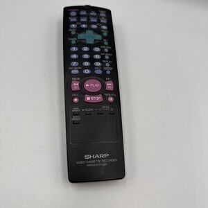 SHARP VCR VHS Remote Control RRMCG1237AJSA Video Cassette Recorder OEM Genuine